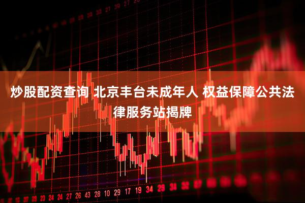 炒股配资查询 北京丰台未成年人 权益保障公共法律服务站揭牌